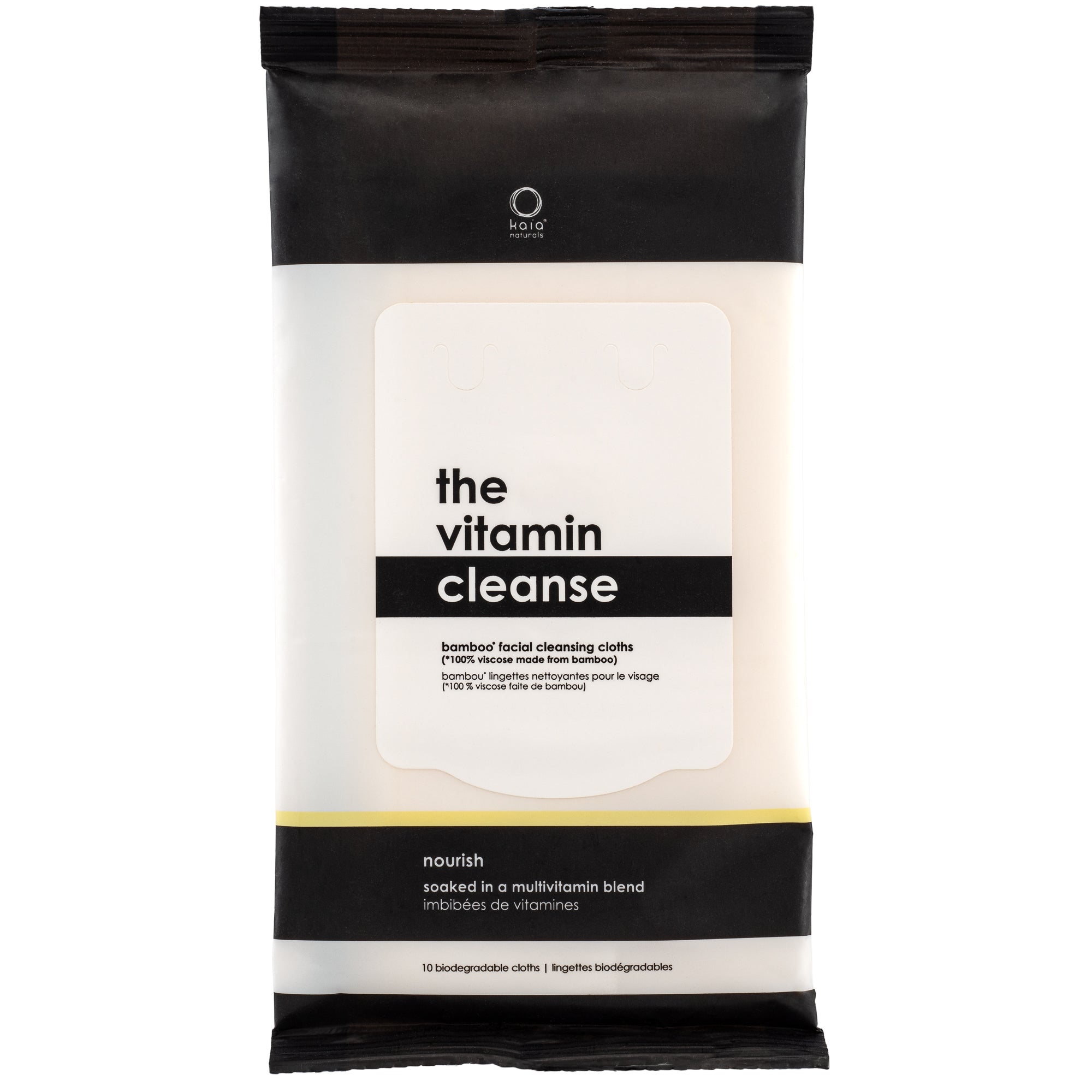 Kaia Naturals The Vitamin Cleanse Bamboo Cleansing Cloths