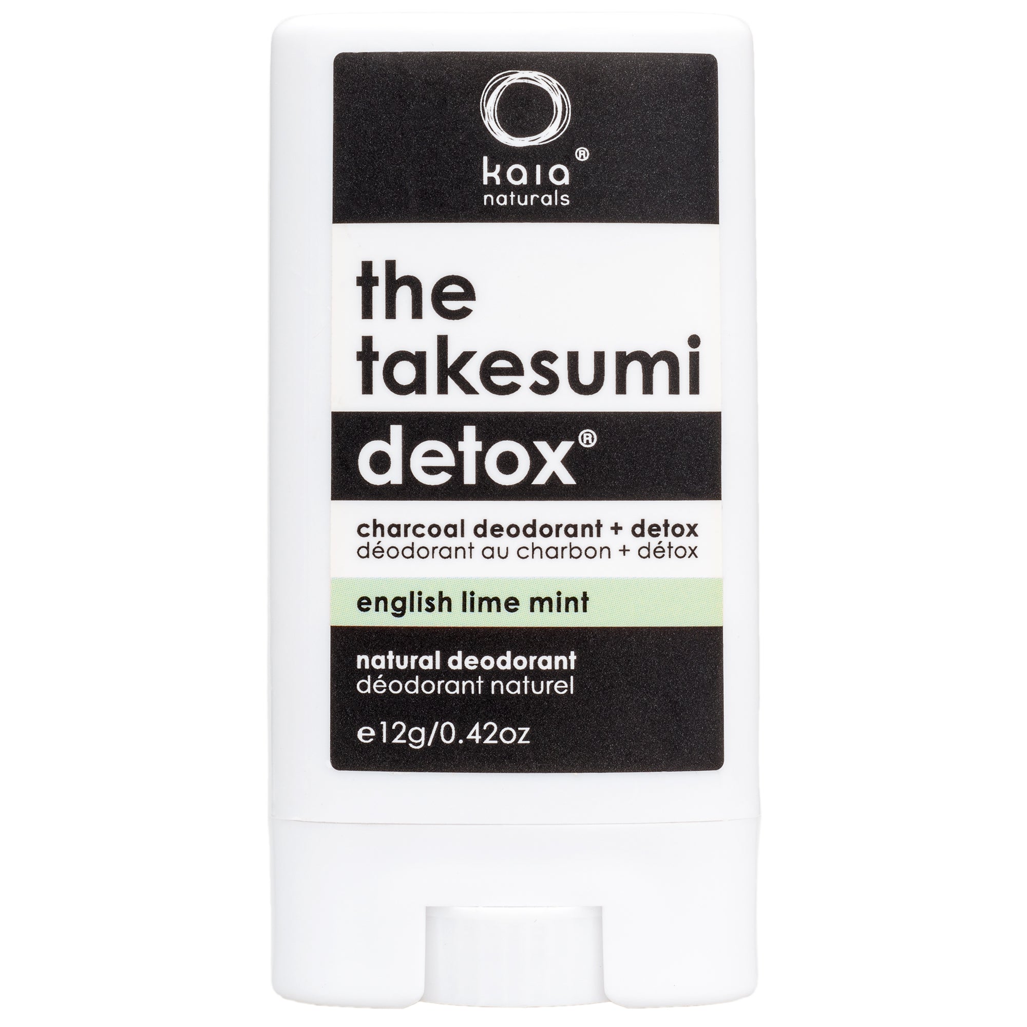 The Takesumi Detox Charcoal Deodorant and Detox Lime Mint - Travel
