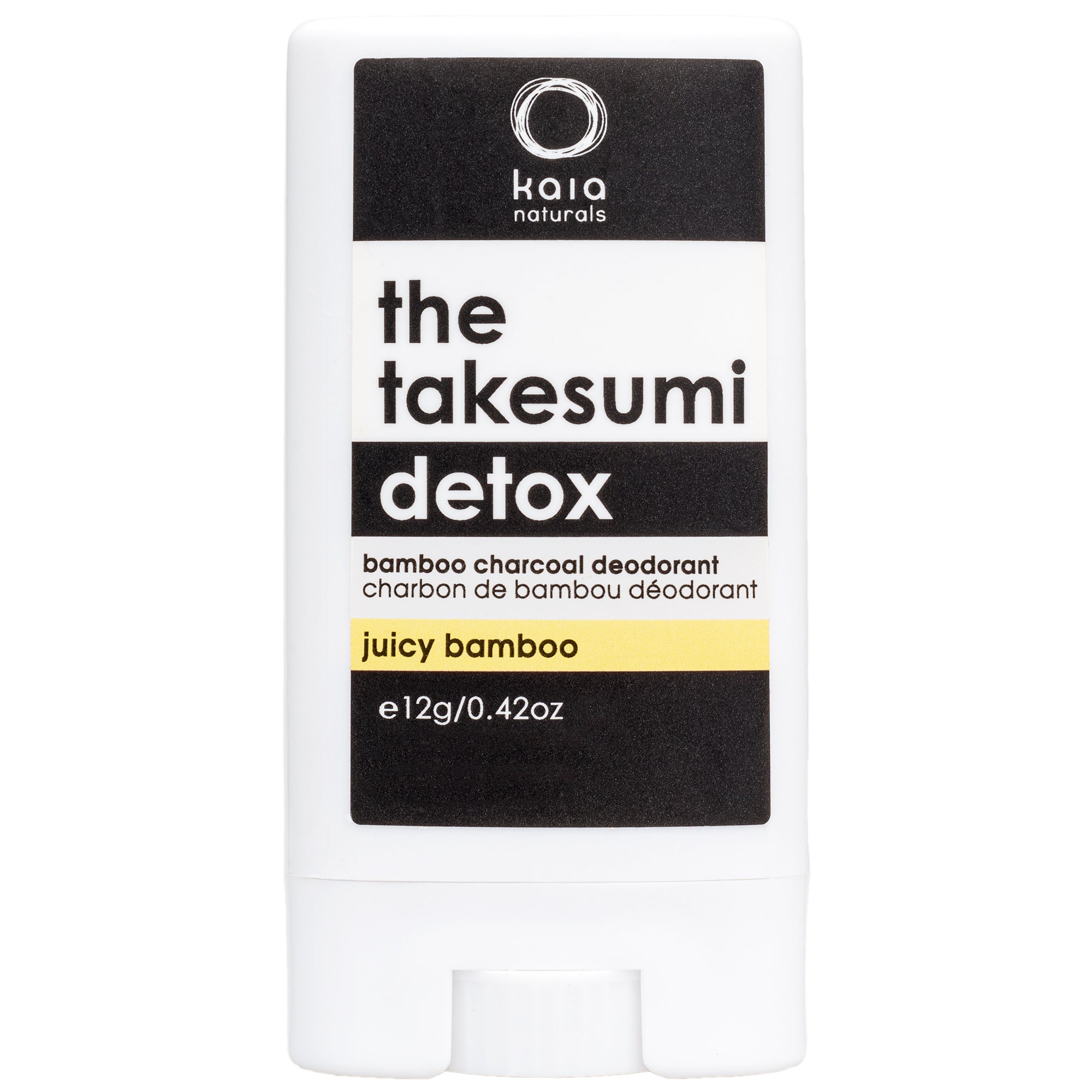 The Takesumi Detox Charcoal Deodorant and Detox Juicy Bamboo - Travel