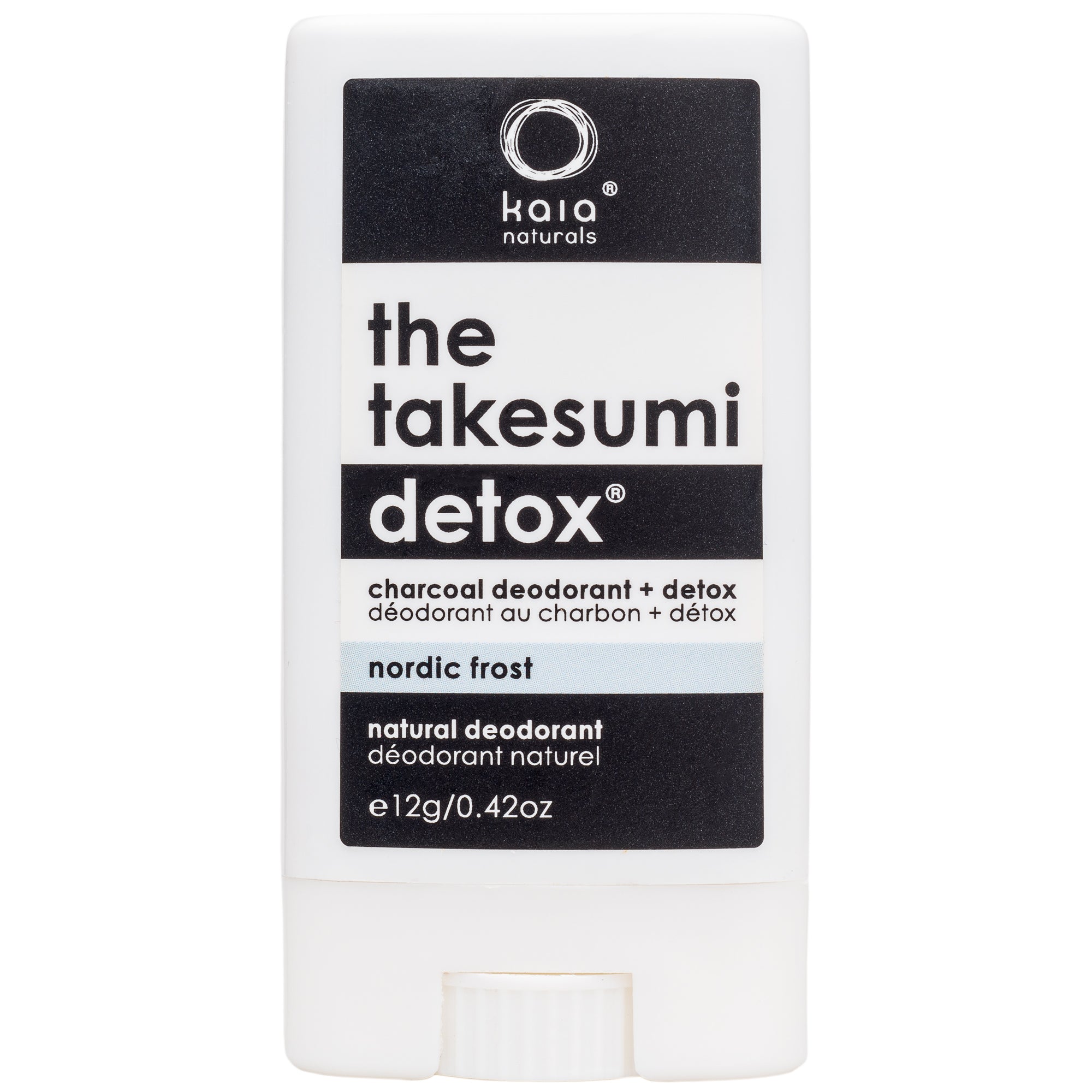 The Takesumi Detox Charcoal Deodorant and Detox Nordic Frost - Travel